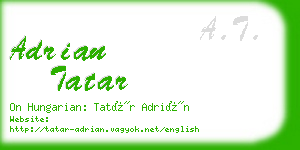 adrian tatar business card